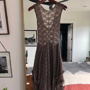 FREE PEOPLE French Courtship Slip-SIZE XS-Taupe